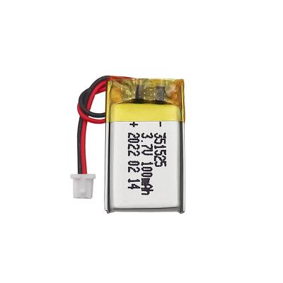 China 351525 3,7 baterías recargables del polímero de litio de la célula de batería de V 100mah Lipo en venta