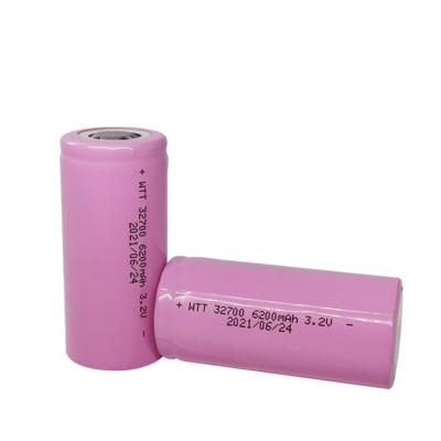 China batería de 6200mah 32700 LiFePO4, células cilíndricas de 3.2V LiFePO4 en venta