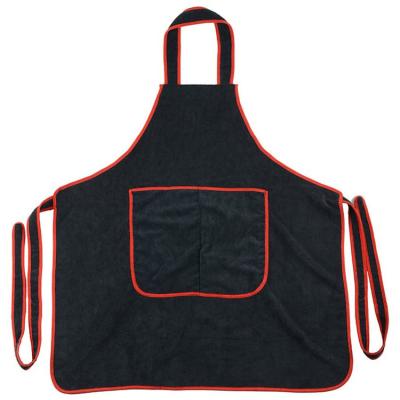 China SANITARY Factory Professional Car Care Apron Microfiber Working Auto Detailing Apron for sale