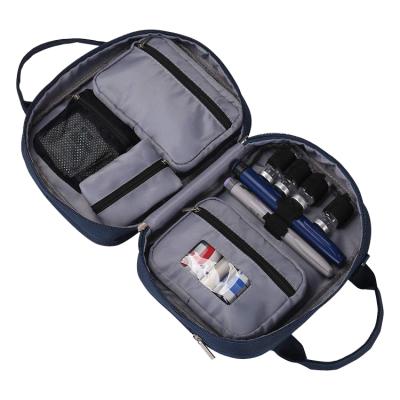 China Fashion Diabetic Insulin Test Kit Organizer Glucose Meter Storage Bag Supplies Travel Bag for sale