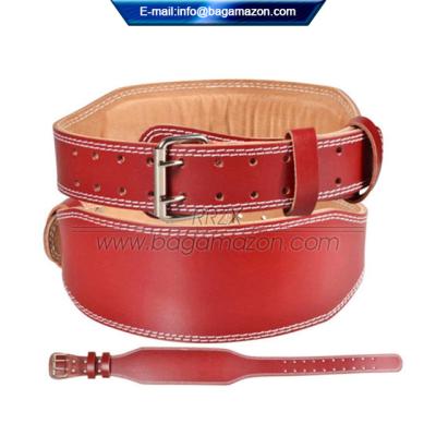 China Household Factory Custom High Quality Weightlifting Adjustable Leather Belt For Back Support for sale