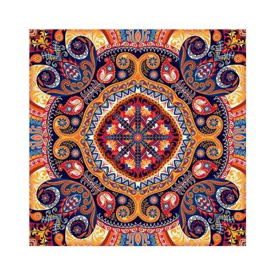 China OEM Fashion Multifunctional Multifunctional Bright Color Stability Sublimation Print Square Polyester Funny Bandana For Women Men for sale