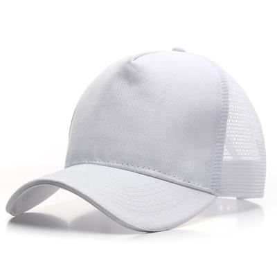 China COMMON Wholesale Simple Custom Logo Sun Protection Golf Sports Trucker Hat White Hat for sale