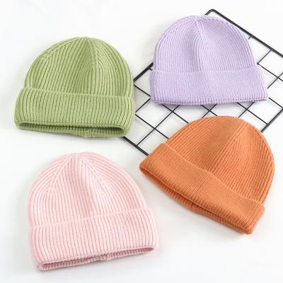 China Promotional High Quality Unisex Acrylic Knitted Beanie Winter Warm Hats COMMON for sale