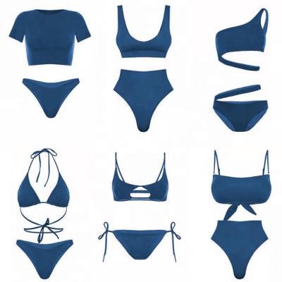 China Professional Eco-Friendly Fabric Manufacturer Designer OEM Plus Size Logo Printing Bikini Woman Swimwear Customized Swimsuit Ladies for sale