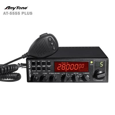 China ANYTONE AT-5555 PLUS 10 Meter CB Radio AT-5555 PLUS Mobile Band AM FM USB LSB CW Radio AT-5555 High Power 45W 28 - 29.700Mhz PLUS for sale