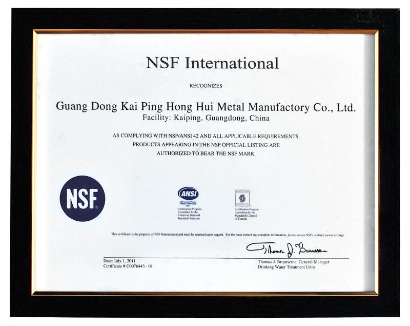 NSF - Kaiping Hong Hui Metal Manufactory Co., Ltd.