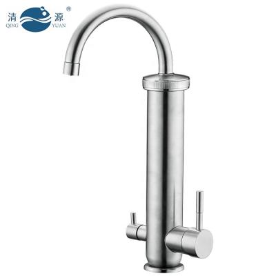 China Hotel QING YUAN AA7B SUS304 Stainless Steel Kitchen Water Purifier Faucet Household Water Filter Tap Pure Water Faucet for sale