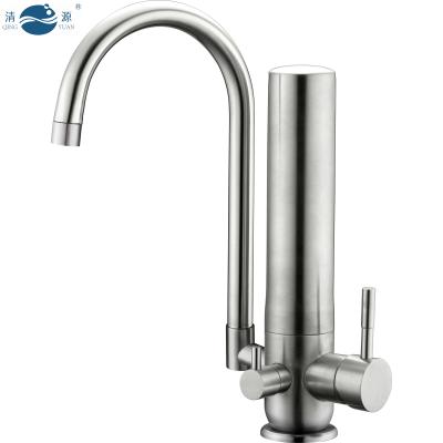 China Hotel QING YUAN AB-7B Stainless Steel Kitchen Water Purifier Faucet Water Filtration Faucet Household Waterfilter for sale