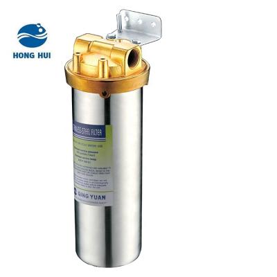 China Hotel HONG HUI SUS304 Waterfilter Housing Stainless Steel 304 Filter Housing Prefilter Housing for sale