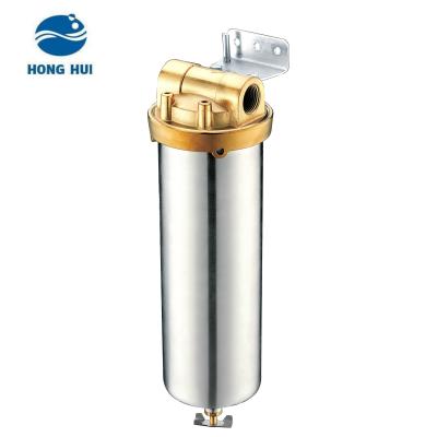 China Hotel HONG HUI Stainless Steel 304 10 20 30 40 Inch Water Cartridge Strainer Housings Pre-Filter Housing for sale