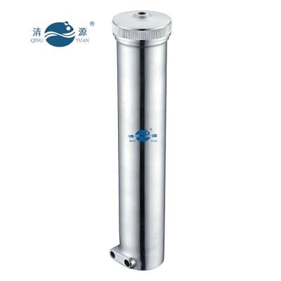 China QING YUAN New Arrival Household Water Purifier Countertop Stainless Steel Strainer Housing Kitchen Pre-Filter Housings Hotel QY-10G for sale