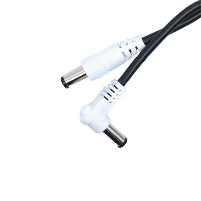 China ODM OEM 12V industrial dc 5.5X2.1mm plug dc connector black white power cable for sale