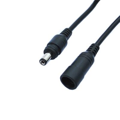 China Industrial Male To Female Power Cord Waterproof 2.1 x 5.5mm DC Power Cable for sale