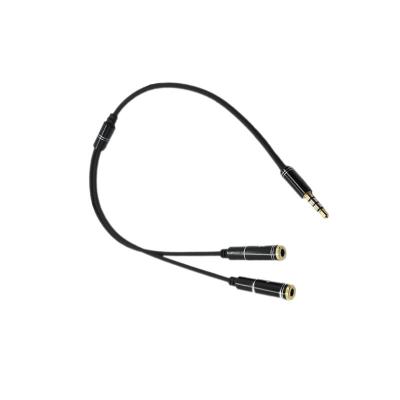 China aux audio cable Speaker One Two Male Splitter To Female Adapter Cable 3.5mm for sale