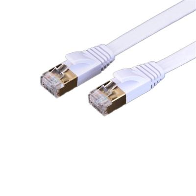 China Ethernet UTP Flat Cat5 Cat5e Cat6 Cat6A Lan Network Patch Cable GJ-NC-015 for sale