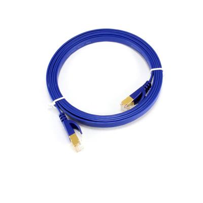 China UTP Cat5 Cat6 Cat7 FTP STP Network LAN RJ45 Patch Cord High Speed ​​Flat Ethernet Cable GJ-NC-018 for sale