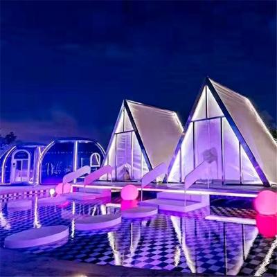 China 1-2 Large Tunnel People 1-2 People Room Outdoor Simple Hotel Bathroom Clear Inflatable Bubble Dome Tent for sale