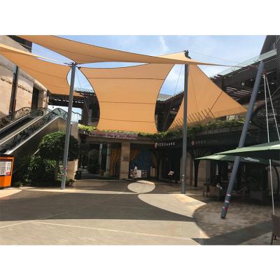 China Sun Shading Hot Sale Custom HDPE Shade Sail Canopy Sunshades Sail Outdoor Garden Shade Sail for sale