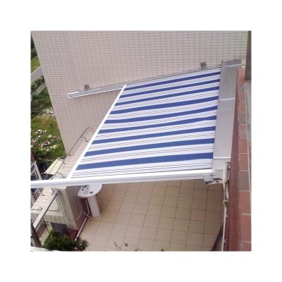 China Metal Balcony Sunshade Aluminum Electric Remote Control Retractable Awning Shading for sale