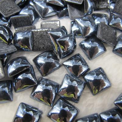 China Can Resist High Best Price Fashion 8x8mm Spray Tempered Hematite Bright Color Ceramic Beads For Sticky Glue for sale