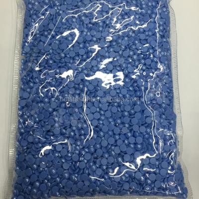 China Can Withstand High Tempered 5mm Light Blue Color Half Cut Glue Ceramic Bead Beads for sale