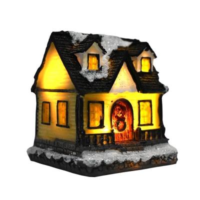 China With LED Light Christmas Bedroom Furniture Miniature Dollhouse Decorate Light Home Decoration Gifts for sale