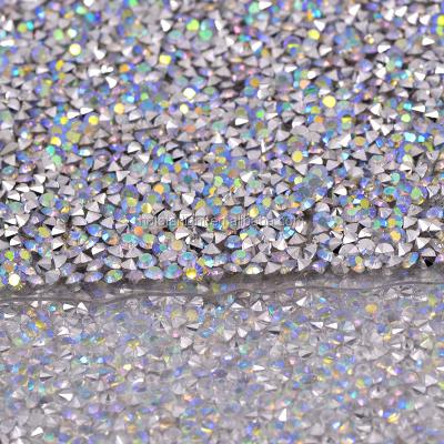 China ss12 ab Rhinestone Applique Rhinestone Mesh Banding In Roll For Beaded Jewelry Rhinestone Trim Self Adhesive Crystal Resin Crystals Dress Wedding Crafts for sale