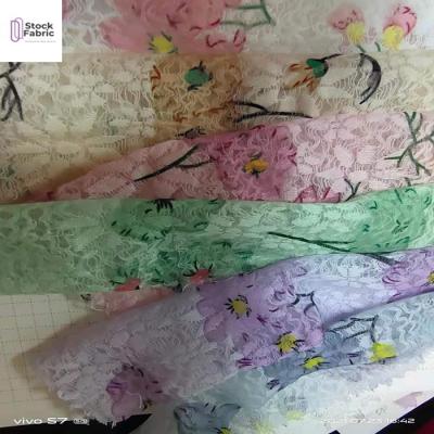 China Organic Hot Selling Stock Batch Lace Fabric Fabric In China for sale