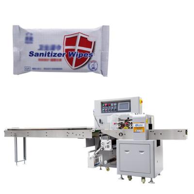 China Factory Price Flow Automatic Baby Wet Tissue Paper Napkin Wipes Packaging Machine for sale