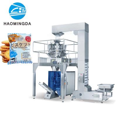 中国 Fully Automatic Vertical Multihead Weigher Granule Snacks Biscuit Packing Machine 販売のため