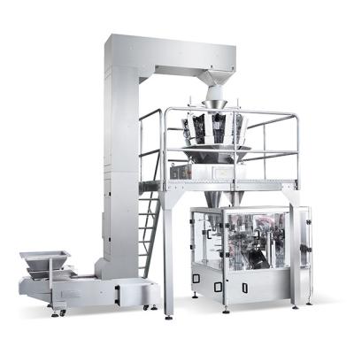 중국 Full automatic doypack zip bag packing machine for pet food cookies candy 판매용