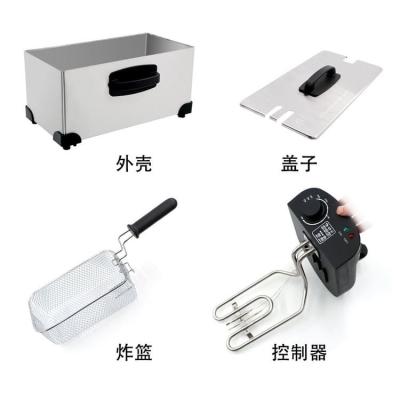 China RV Toppdo 110-240V 2000W Commercial Electric Deep Fryers for sale