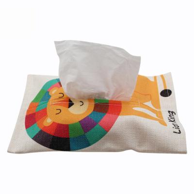 China G&D Print Cartoon Handkerchief Casual Cute Rabbit Bear Animal Napkin Holder Blanket for sale