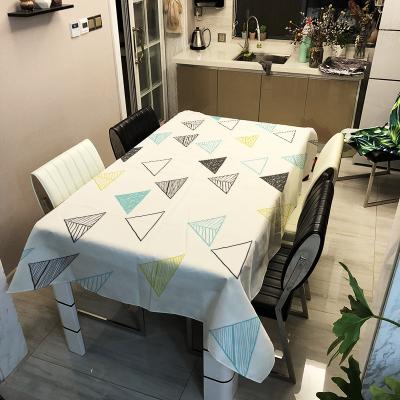 China G&D Waterproof Modern Minimalist Geometric Custom Printed Luxury Tablecloth for sale