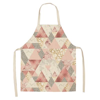 China G&D Cotton Canvas Creative Pink Touching Cleaning Stain-Resistant Sleeveless Apron for sale