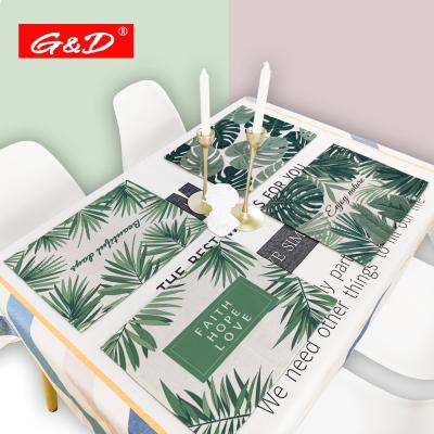 China Nordic Sustainable Design Dinner Sheet G&D Kitchen Drinks Coaster Table Mats for sale