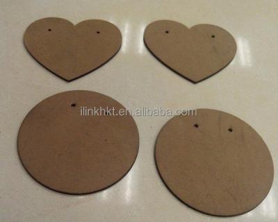 China Europe MDF Circle Shape Wooden Pieces for sale