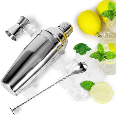 China Environmental protection promotion of stainless steel bar tool kit home cocktail shaker production set cocktail shakers set for sale