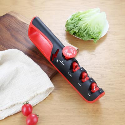 China Disposable Manual 3 Stage Professional Stainless Steel Hand Held Knife and Stone Grinder for sale