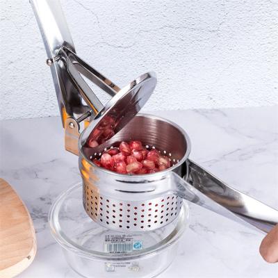 China Sustainable Lemon Lime Fruit Squeezer Squeezer With Large Manual Heavy Duty Handheld Squeezer Juicer Zinc Alloy Bowl, Stainless Steel for sale