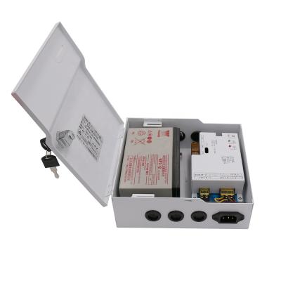 China CCTV Surveillance Security System Factory 12VDC 5Amp Access Control System 12V 5A 4CH CCTV Power Supply With Battery Holder for sale