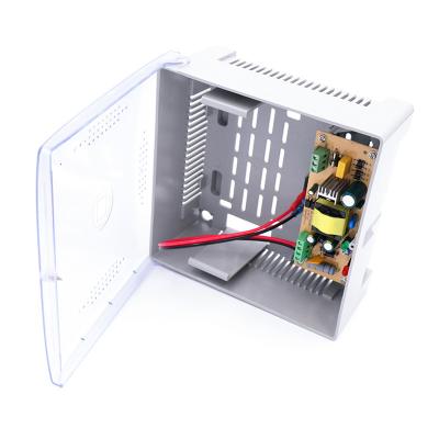 China CCTV Cameras 3 Years Warranty 12V 3A CCTV Power Supply Universal Plastic Box For Door Access Control System for sale