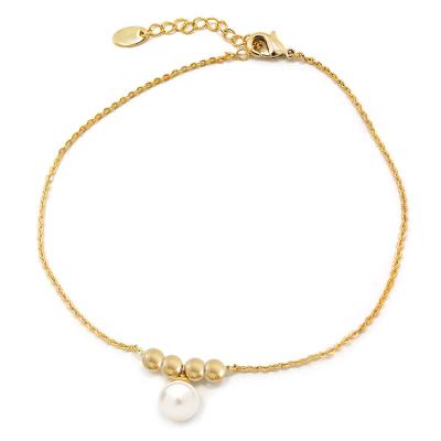 China CLASSIC Dangle Pearl Bracelet Jewelry Pearl Twist Chain Bracelet Freshwater Gold for sale