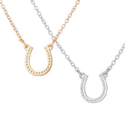 China Wholesale CLASSIC Good Luck Pendant Jewelry Charm Lucky Horse Shoe Necklace for sale