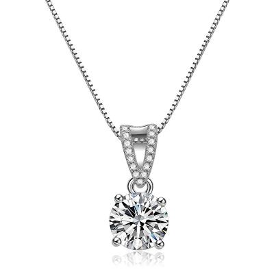 China CLASSIC 8MM CZ Clear Necklace Zircon Diamond Chain Necklace Sparkle Jewelry for sale