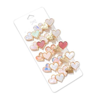 China Wholesale Cute Decoration Fashion Accessories Girls Love Heart Hair Pin for sale