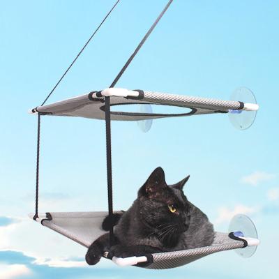 China Viable Double Layer Cat Hammock Wholesale Sucker Hanging Type Cat Bed Window Cat Climbing Frame Type for sale