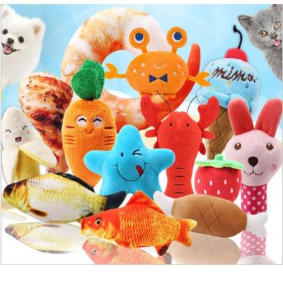 China Stuffed Fruit Dog Toys Viable Pet Toy Plush Toys For Dogs for sale