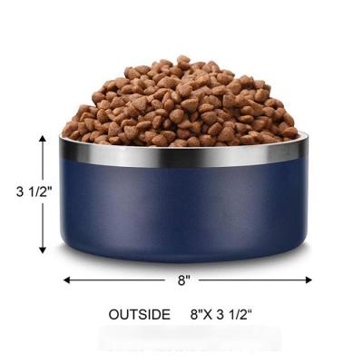 China Automatic wholesale non-slip dog bowl /cat bowl stainless steel pet food drinking bowl/pet bowl for sale